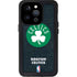 NBA Boston Celtics Black Secondary Logo iPhone 15 Pro Waterproof Case